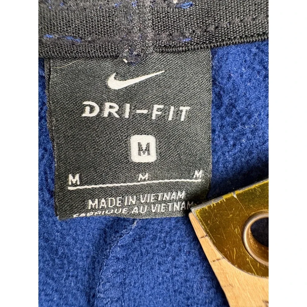 Nike Dri-FIT Boys Blue Fleece Training Pants Joggers Medium M Reflective Swoosh